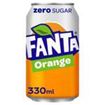 Fanta Orange Zero 330ml Cans