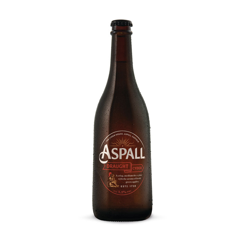 Aspall's Draught Suffolk Cider 500ml (Short neck)