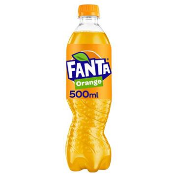Fanta Orange 500ml Plastic Bottles
