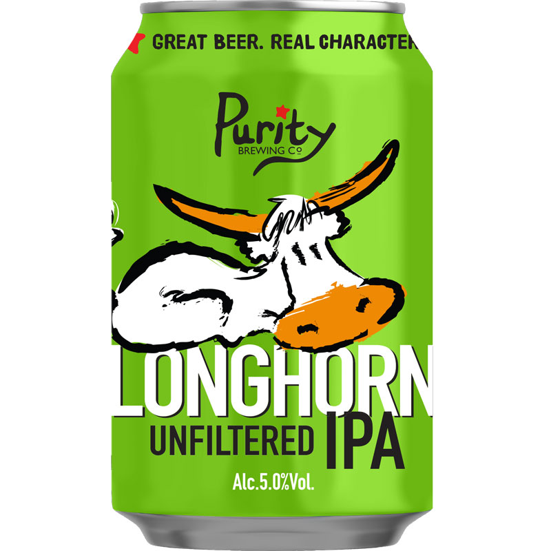 Purity Longhorn IPA 330ml Cans