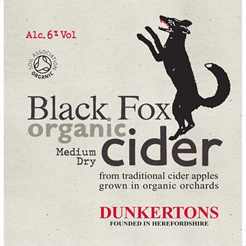 Dunkertons Black Fox Organic Cider 50L Keg