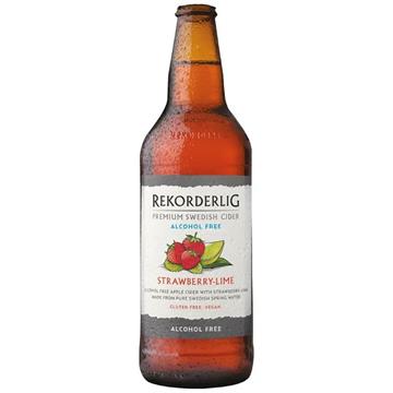 Rekorderlig Strawberry & Lime Alcohol Free Cider 500ml Bottles