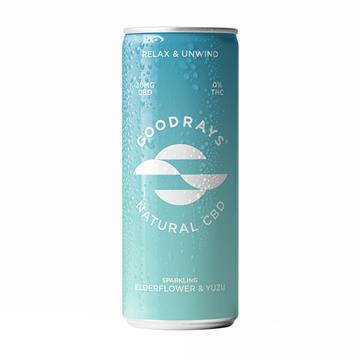 Goodrays Elderflower & Yuzu Natural CBD Cans