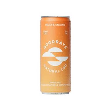 Goodrays Blood Orange & Grapefruit Natural CBD Cans