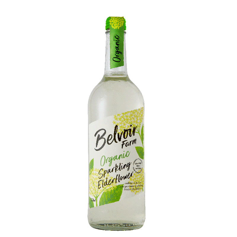 Belvoir Organic Sparkling Elderflower 750ml