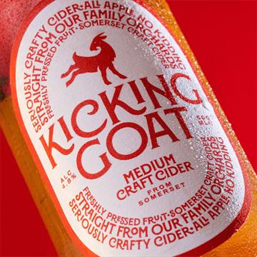 Kicking Goat Medium Cider Bottles