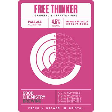 Good Chemistry Brewing Free Thinker Gluten Free Pale Ale Cask
