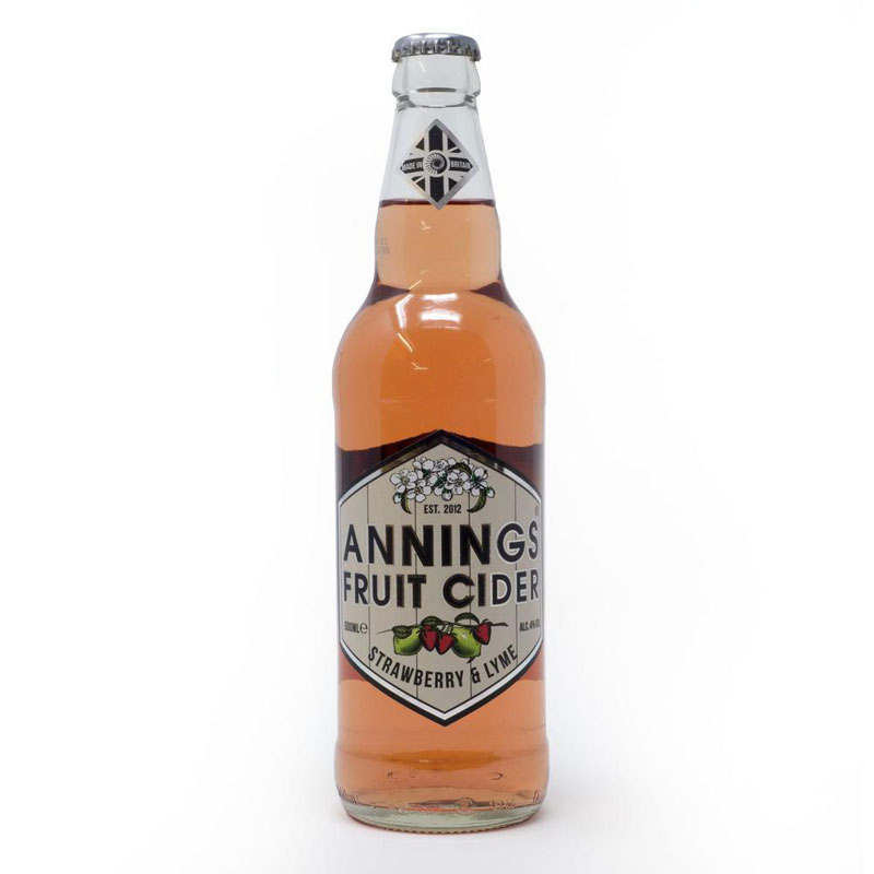 Annings Strawberry & Lime Cider 500ml