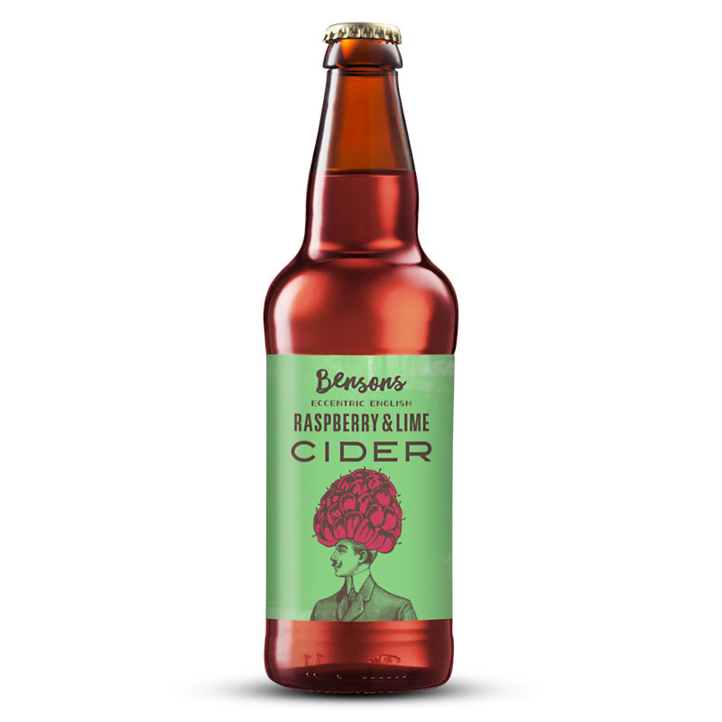 Bensons Eccentric English Raspberry & Lime Cider 500ml