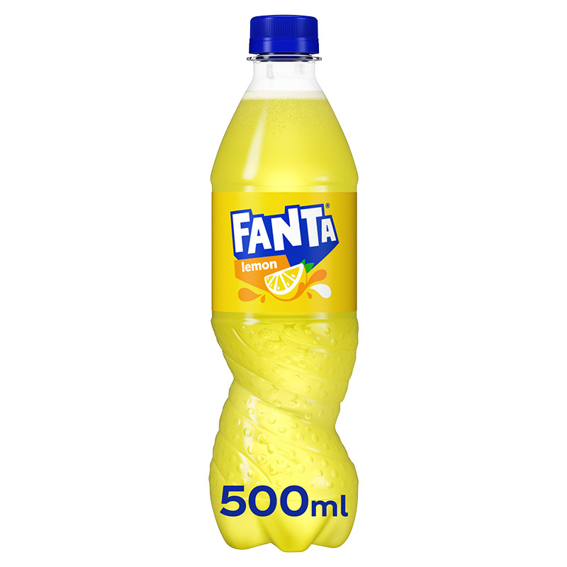 Fanta Lemon 500ml Plastic Bottles