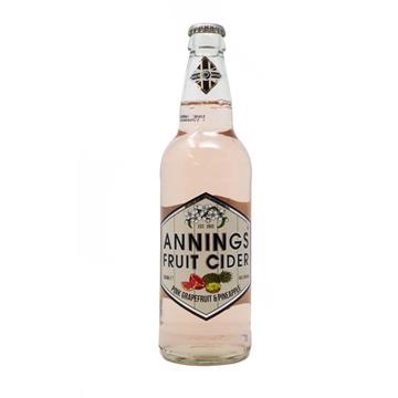 Annings Pink Grapefruit & Pineapple Cider 500ml