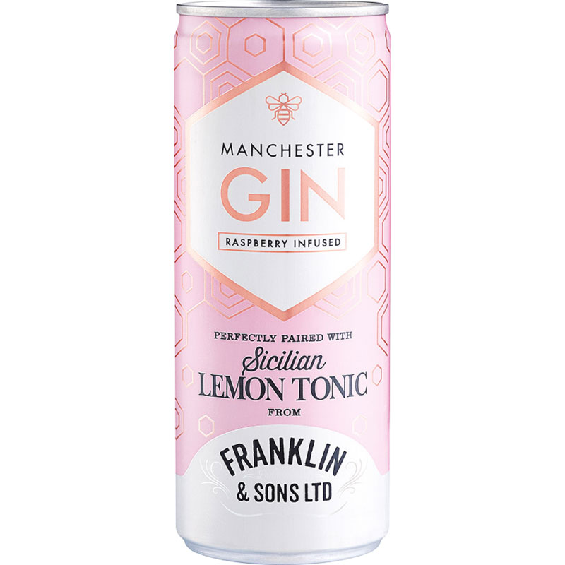 Manchester Pink Gin & Lemon Tonic 250ml