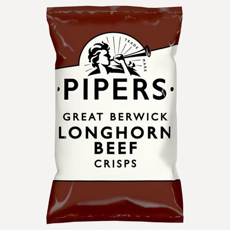 Pipers Long Horn Beef Crisps