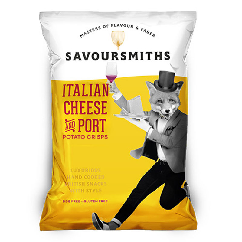 Savoursmiths Italian Cheese & Port Crisps