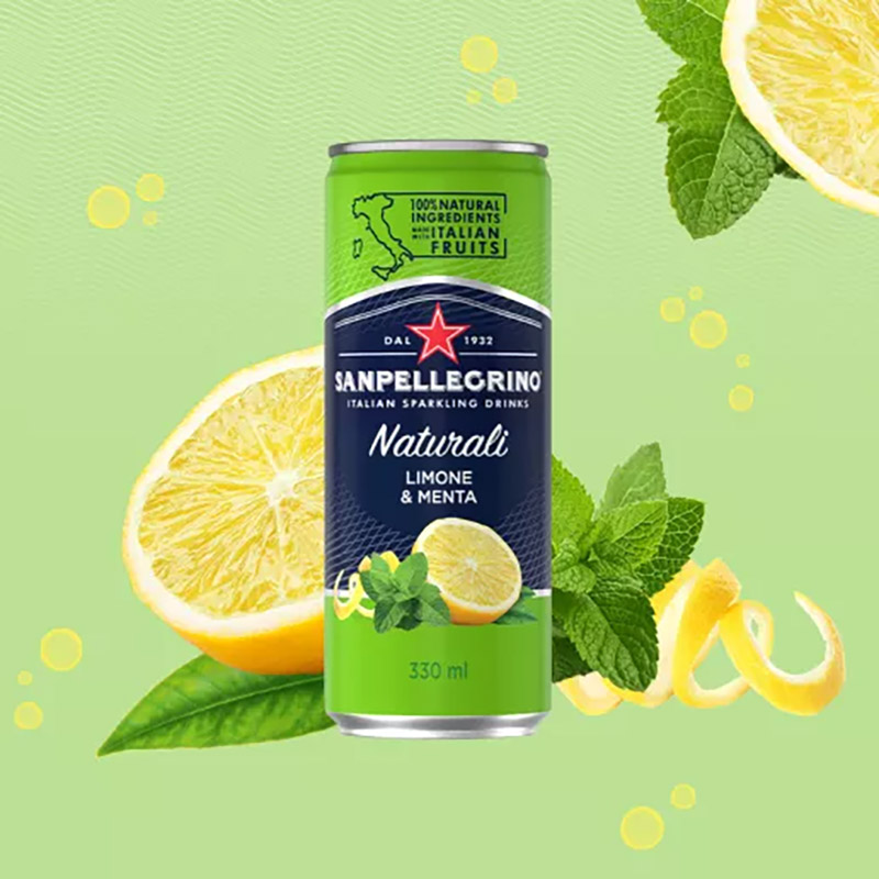 San Pellegrino Lemon & Mint 330ml x12