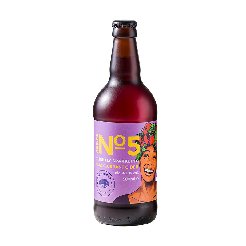 Napton No.5 Blackcurrant Fruit Cider 500ml Bottles