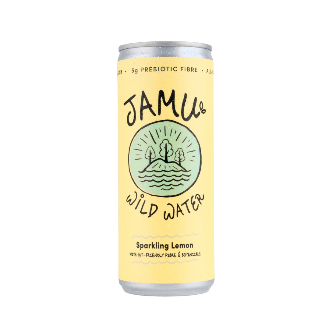 Jamu Wild Natural Sparkling Lemon with Gut Friendly Fibre & Botanicals
