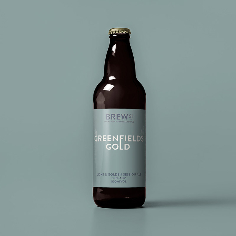 Brew61 Greenfields Gold 500ml Bottles