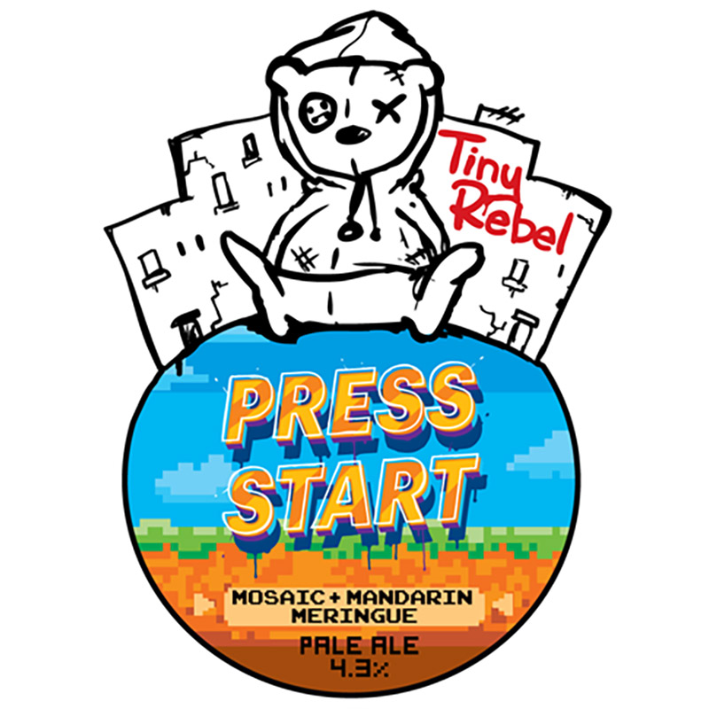 Tiny Rebel Press Start Mosaic & Mandarin Pale Ale 9 Gal Cask