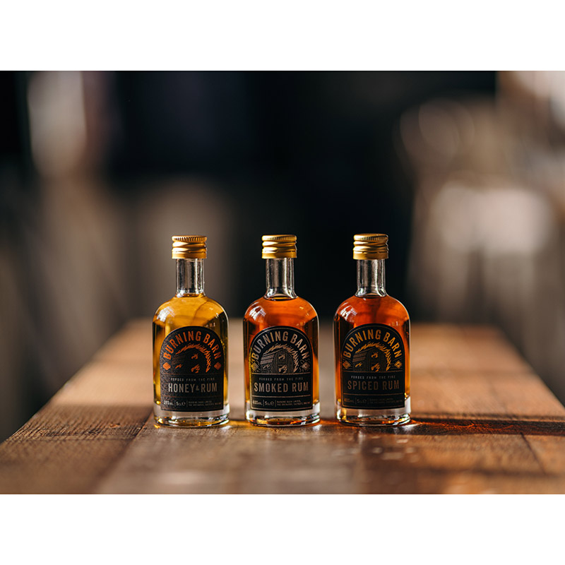 Burning Barn Smoked Rum Miniatures 5cl