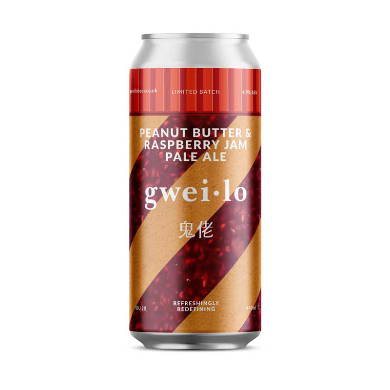 Gwei-Lo Peanut Butter & Raspberry Jam 440ml Cans