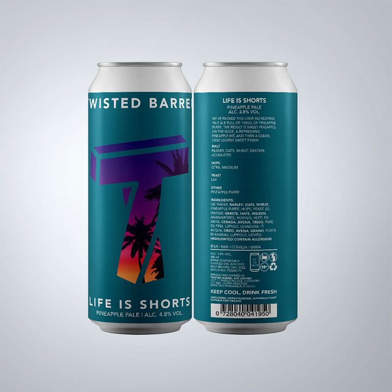 Twisted Barrel Life is Shorts 440ml Cans