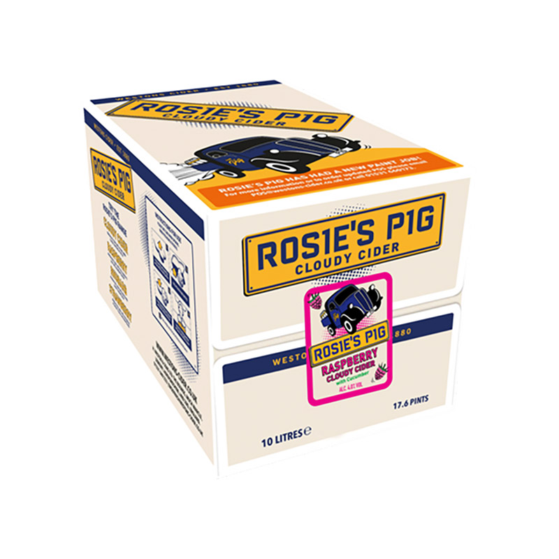 __NEW PRICE__Westons Rosie's Pig Raspberry Cider 10L Bag in Box