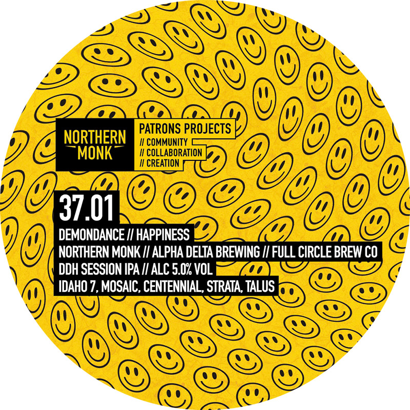 Northern Monk Patron's Project: Alpha Delta//Full Circle//Demondance: Happiness 30L Keg