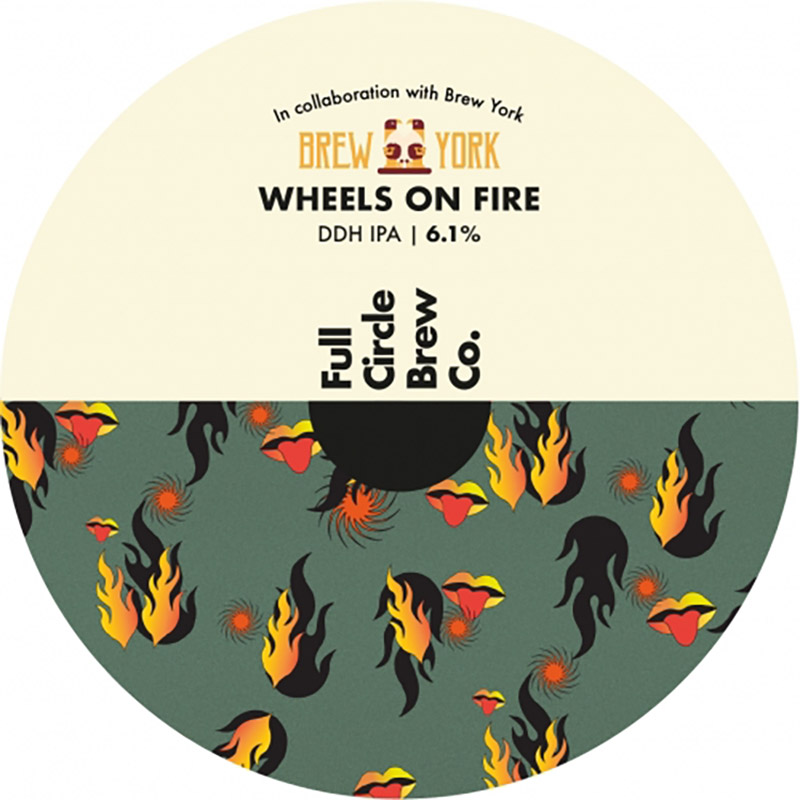 Full Circle Wheels on Fire 30L Keg