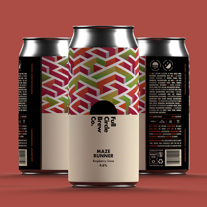 Full Circle Maze Runner Raspberry Gose 440ml Cans