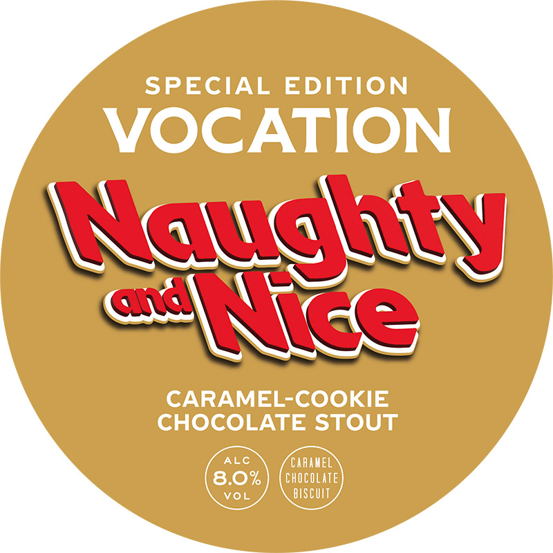 Vocation Naughty and Nice Caramel Cookie Chocolate Stout Keg Inn Express...