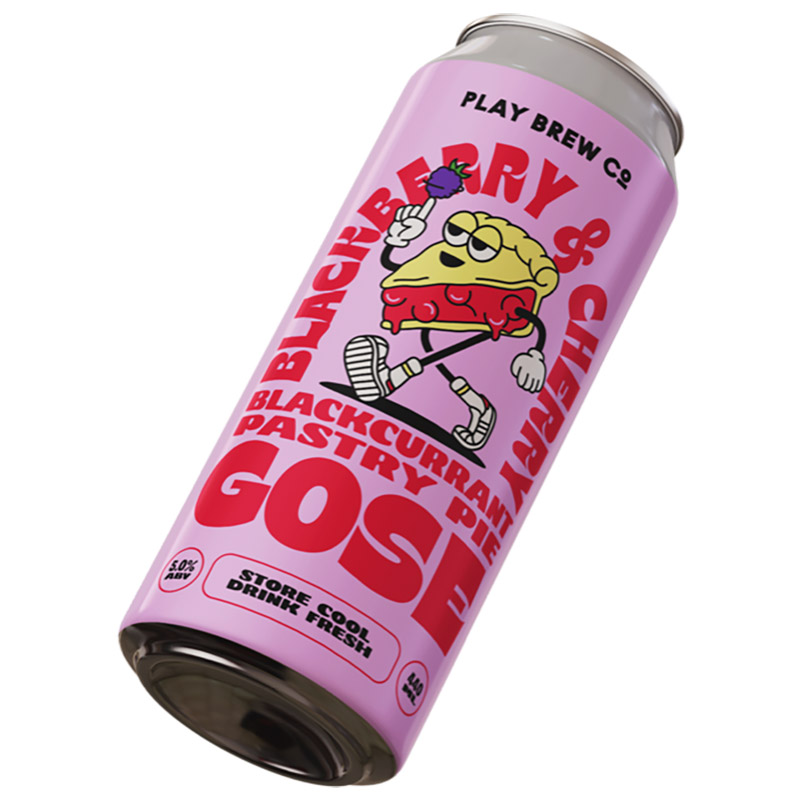 PLAY BLACKBERRY, BLACKCURRANT & CHERRY PASTRY PIE GOSE Cans