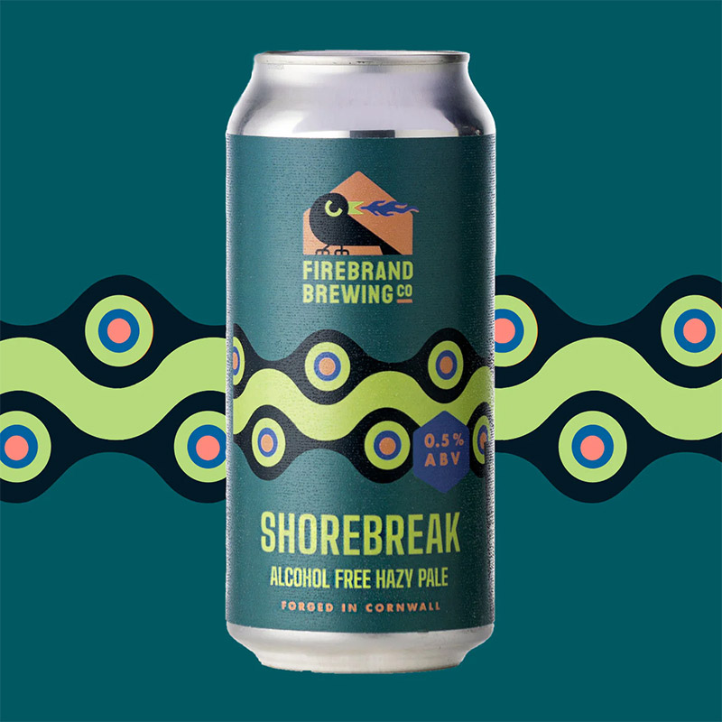 Firebrand Shorebreak Alcohol Free Hazy Pale Ale Cans