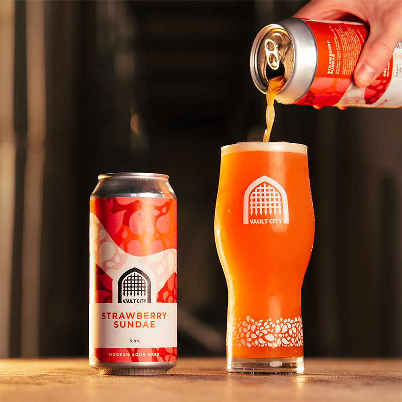 Vault City Strawberry Sundae 440ml Cans