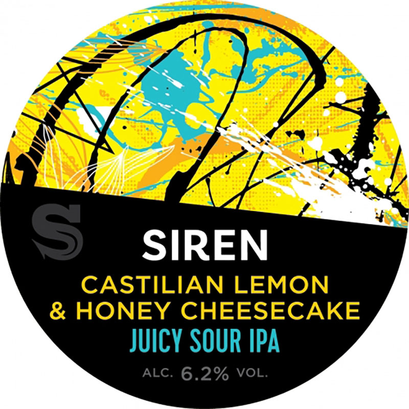 Siren Castillian Lemon and Honey Cheesecake Sour 30L Keg