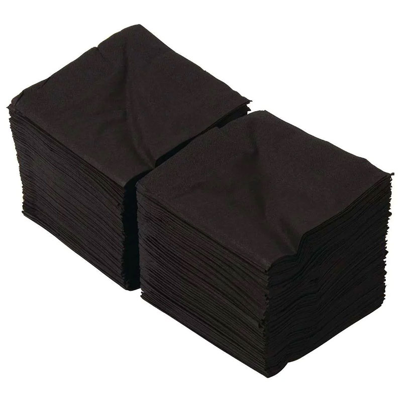 Black Cocktail Napkins 24cm x 24cm