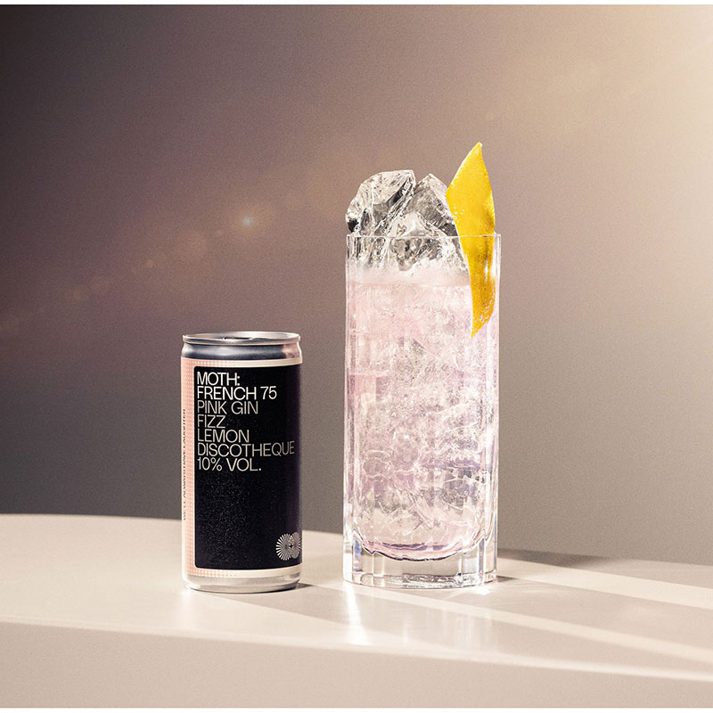 Moth French 75 Pink Gin Cans