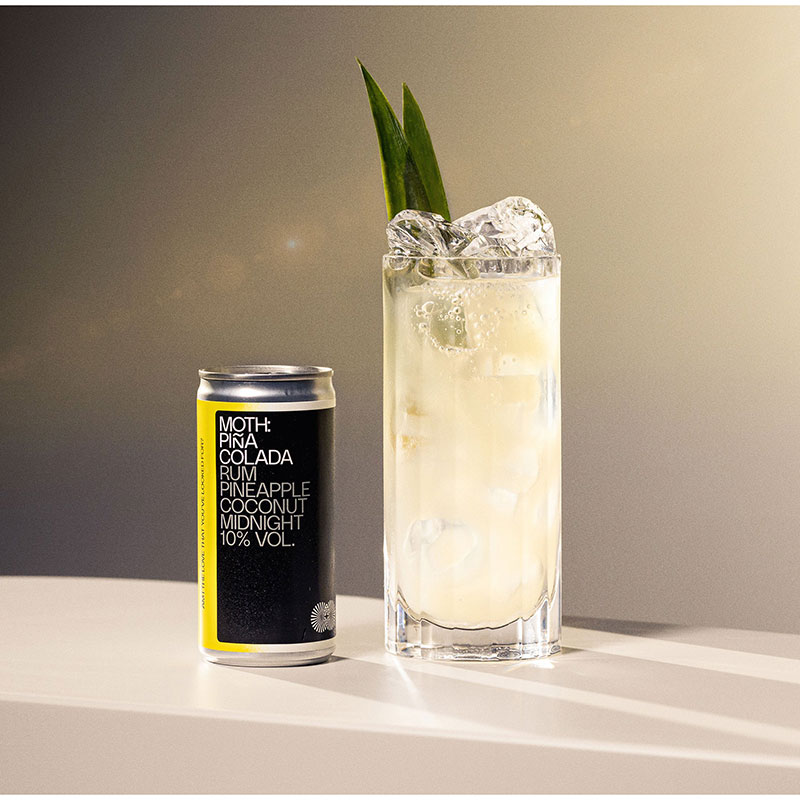 Moth Pina Colada Cans