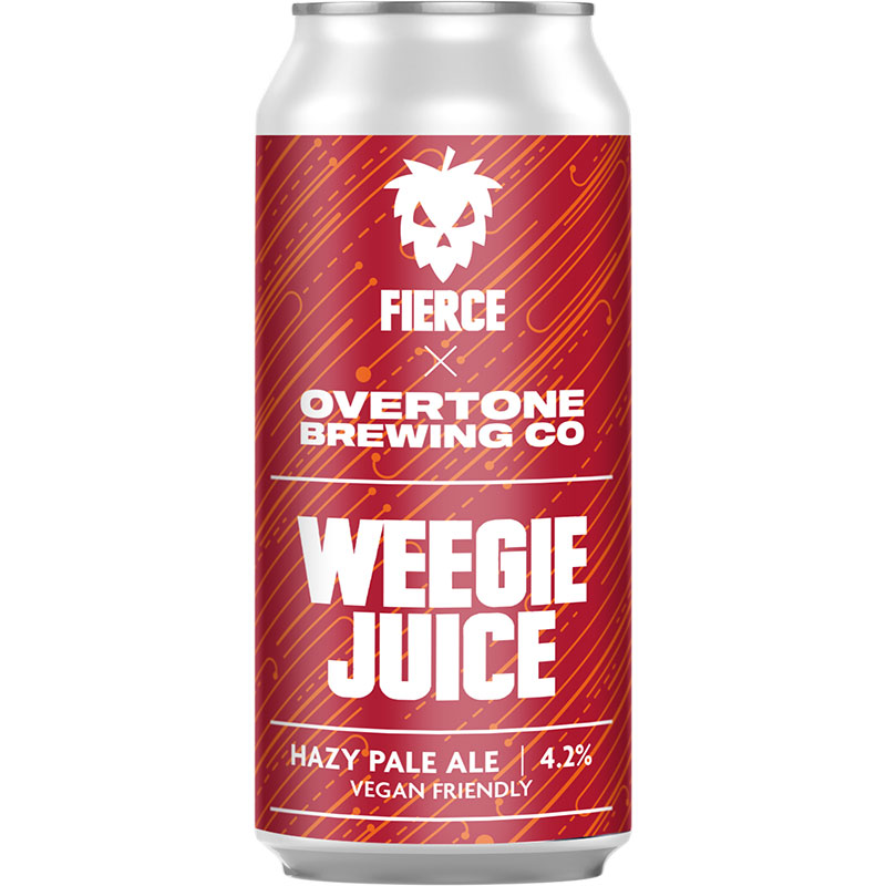 Fierce X Overtone Weegie Juice Hazy Pale 440ml Cans