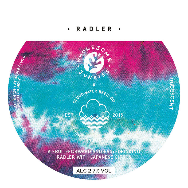 Cloudwater Iridescent Radler X Wholesome Junkies Collab 30L Keg