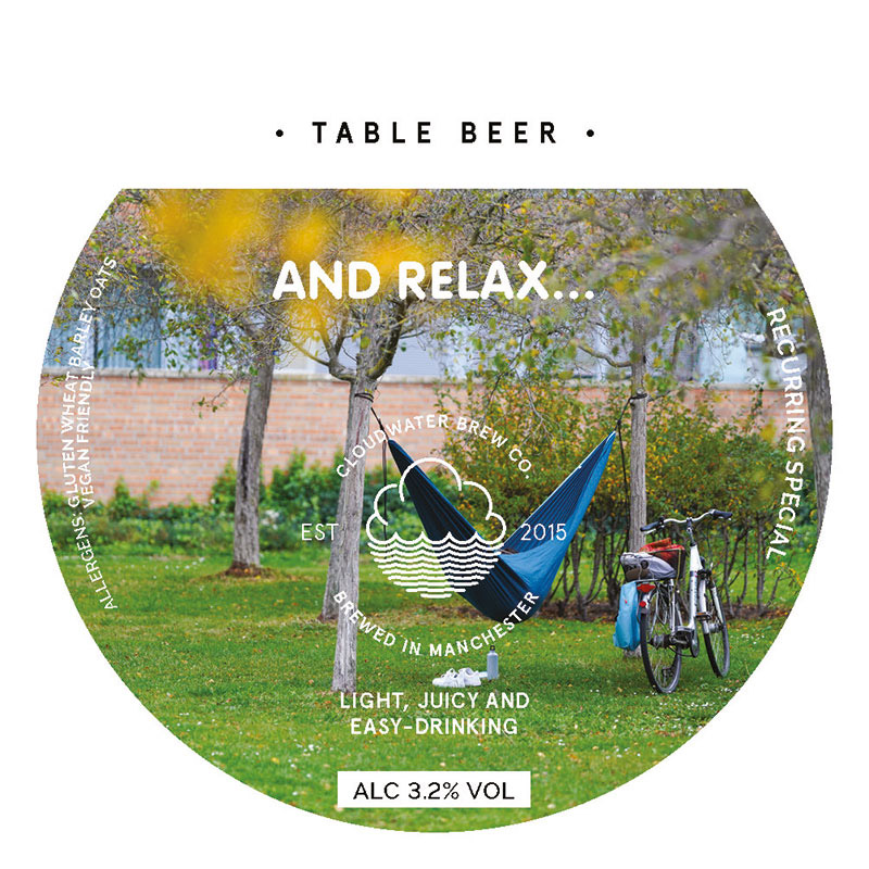 Cloudwater And Relax Table Beer 30L Keg
