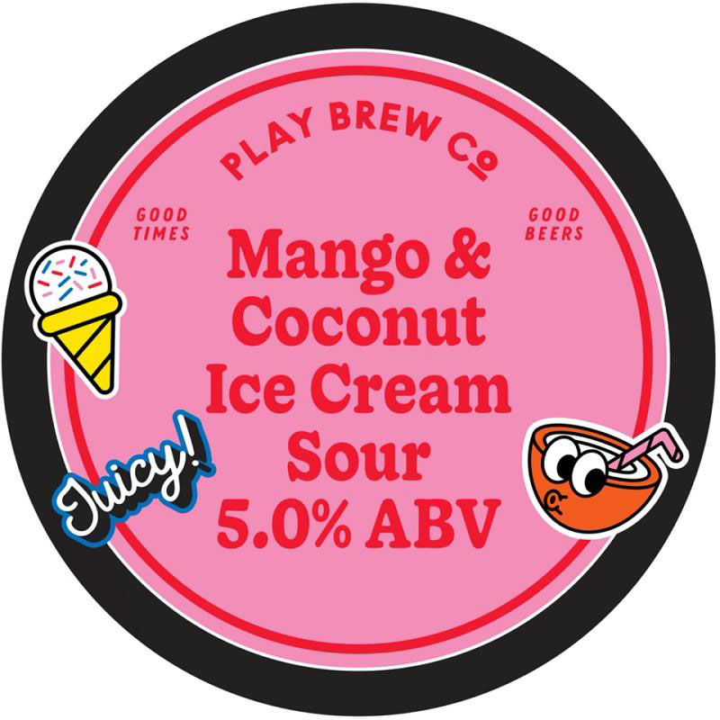 Play Mango & Coconut Ice Cream Sour 30L Keg
