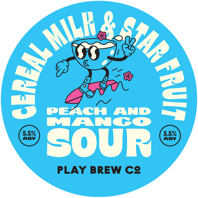 Play Cereal Milk, Starfruit, Mango & Peach Sour 30L Keg