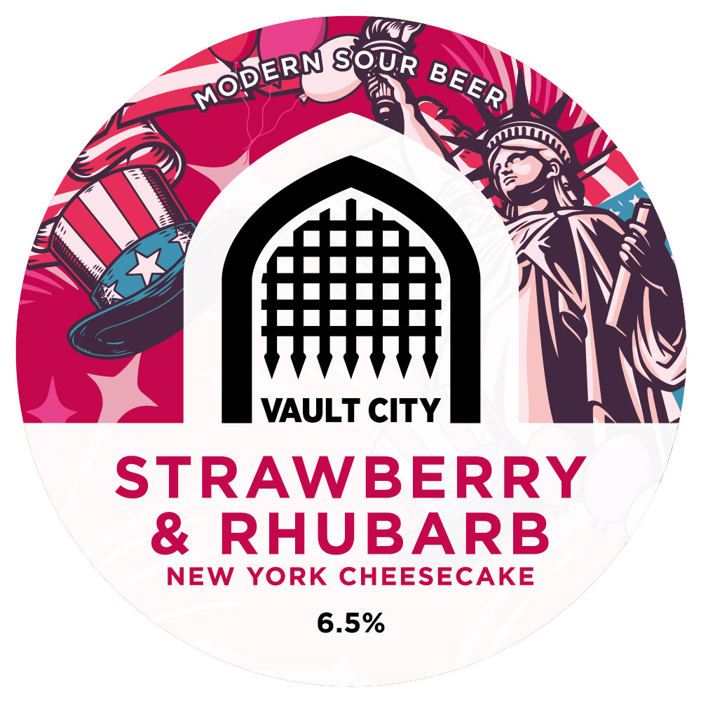 Vault City Strawberry & Rhubarb New York Cheesecake 20L Keg