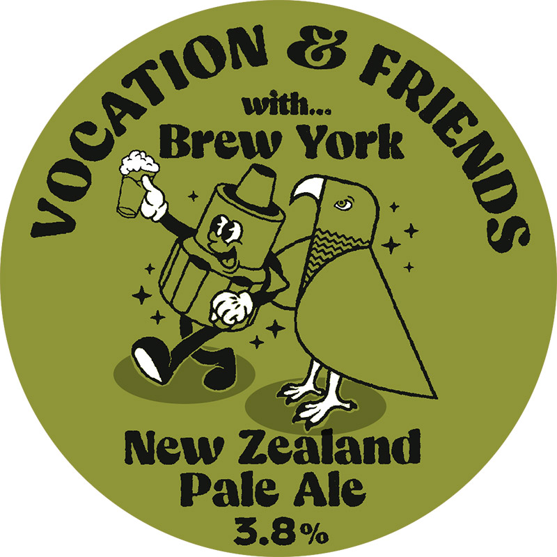 Vocation and Friends Brew York NZ Pale Ale 9G Cask