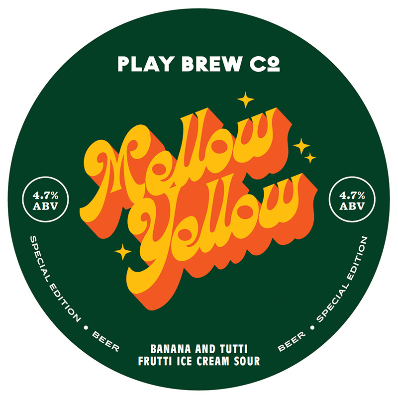 Play Banana & Tutti Fruity Ice Cream Sour 30L Keg