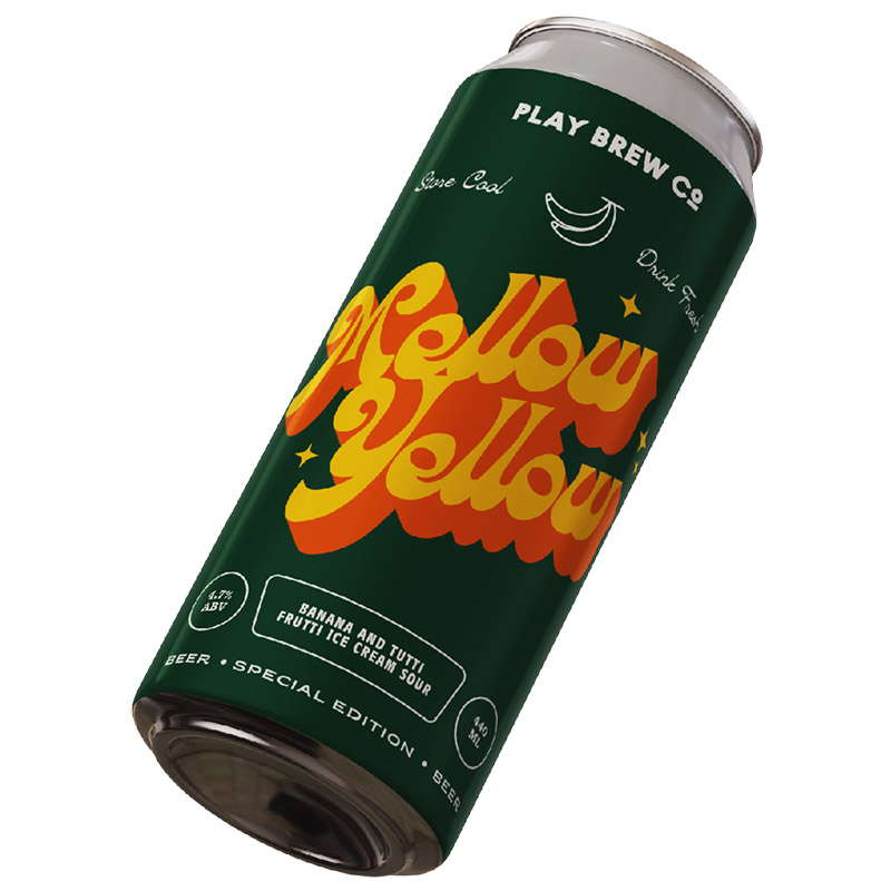 Play Banana & Tutti Fruity Ice Cream Sour 440ml Cans