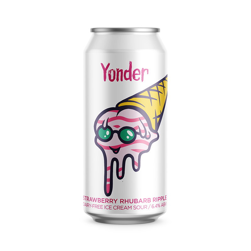 Yonder Strawberry Rhubarb Ripple Sour 440ml Cans