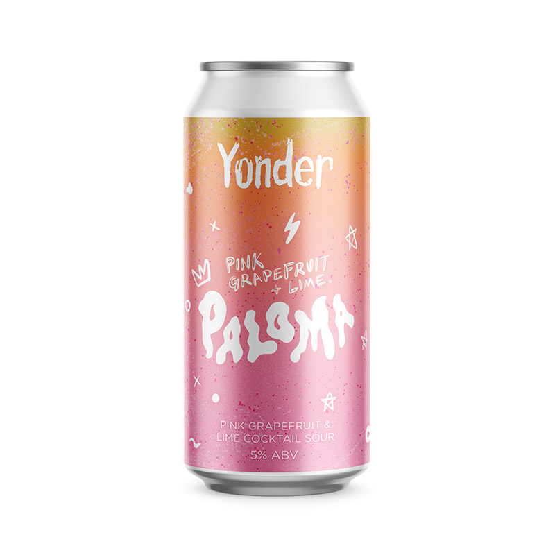 Yonder Pink Grapefruit & Lime Paloma Sour 440ml Cans