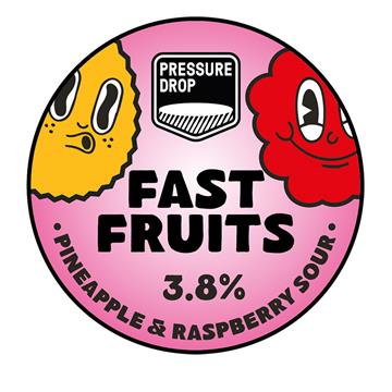 Pressure Drop Fast Fruits Pineapple & Raspberry Sour 20L Keg